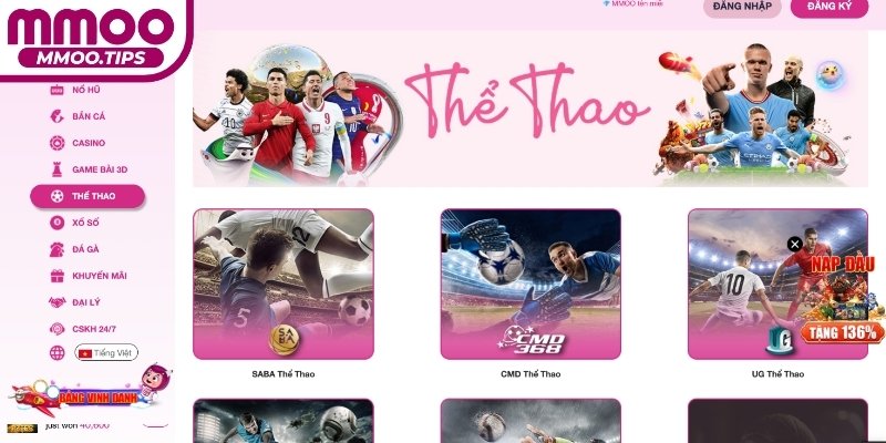 Thể thao vô cùng đa dạng tỷ lệ kèo